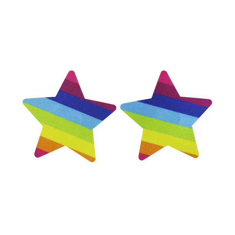 Satin Rainbow Star Pasties