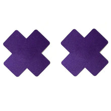 Load image into Gallery viewer, Satin Small Cross Pasties- 8 Colors!!!