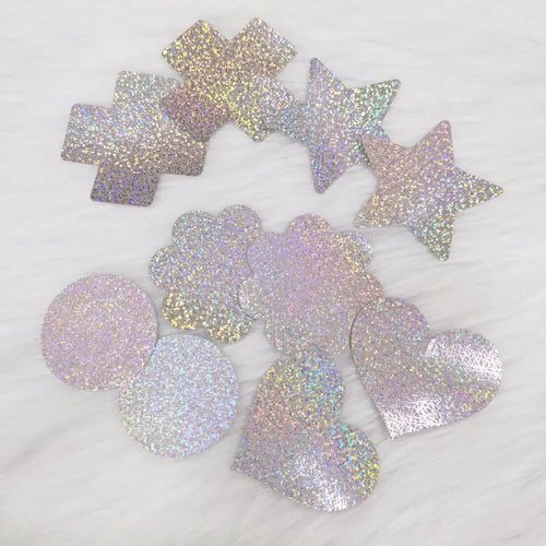 Gold Crackle Holographic Pasties
