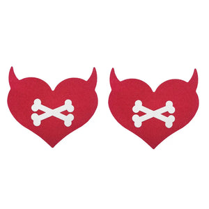 Devil Horn Heart Pasties