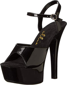 SALE!!!  Size 9 ONLY!!!  6" Heel Platform Sandals Black or Clear SALE!!! Regular $59.99 NOW $39.99